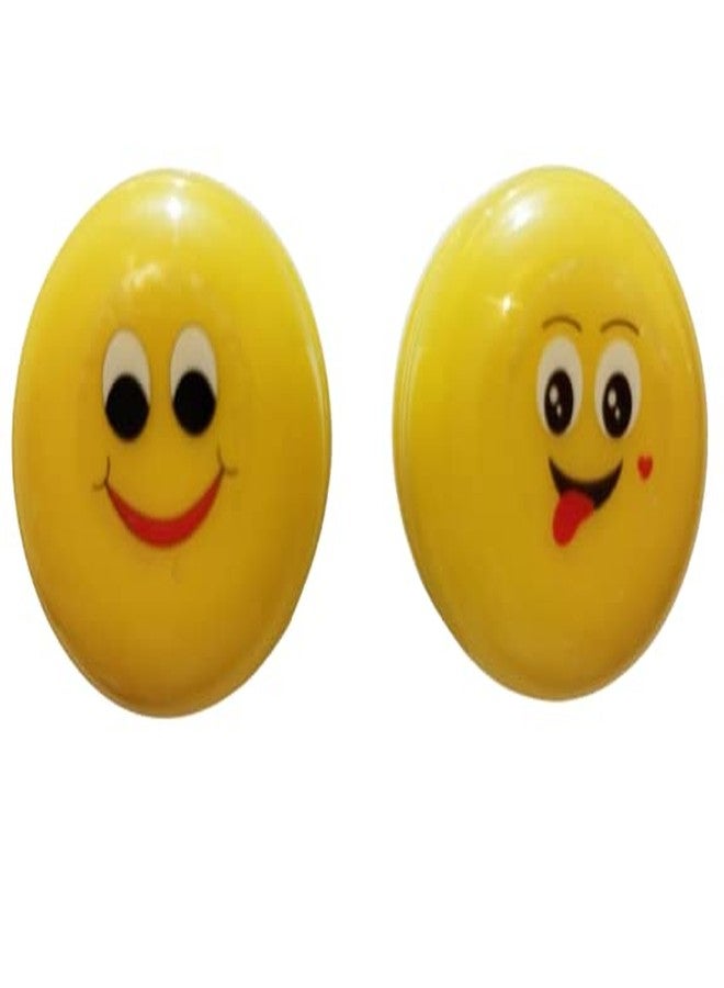RSP Quality bit Smiley Energy Saving LED Night Lamp 0.5 W for Kids Bedroom (Pack of 2) Night Lamp (10 cm, Yellow) - Image 1