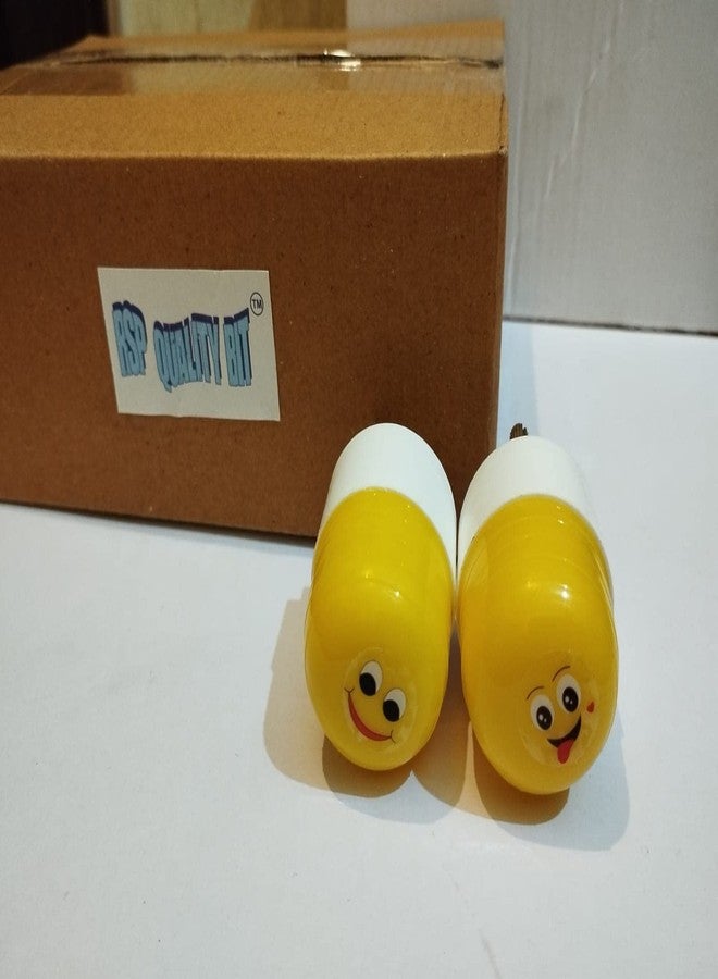 RSP Quality bit Smiley Energy Saving LED Night Lamp 0.5 W for Kids Bedroom (Pack of 2) Night Lamp (10 cm, Yellow) - Image 4
