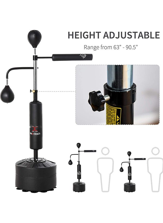 Max Strength Boxing Punching Speedball Stand Black - Image 2