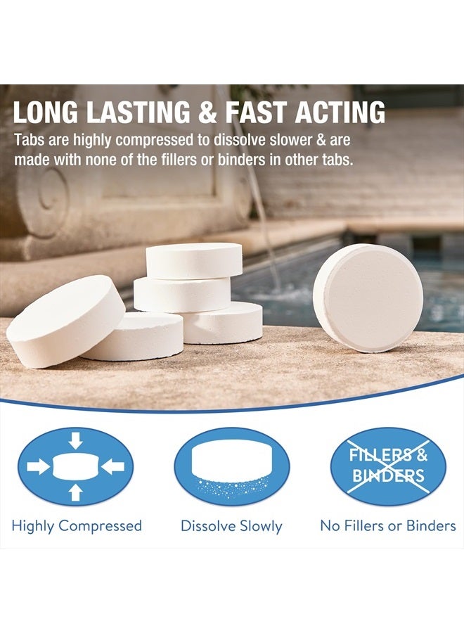 Dohenys 3 Inch Stabilized Chlorine Tablets | Pro-Grade Pool Sanitizer, Long Lasting, Slow Dissolving, 99% Pure Tri-Chlor, Individually Wrapped - 8lb  - Image 3