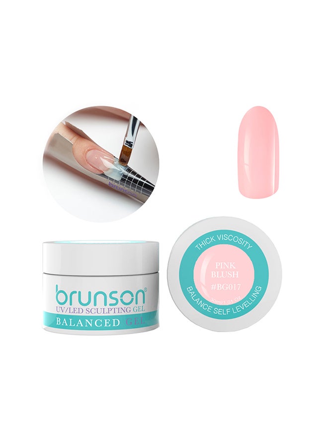 brunson Sculpting Camouflage Uv Builder Gel Balanced Level Gel Uv Sculpting Nail Gel System 30Ml Pink Blush Bg017