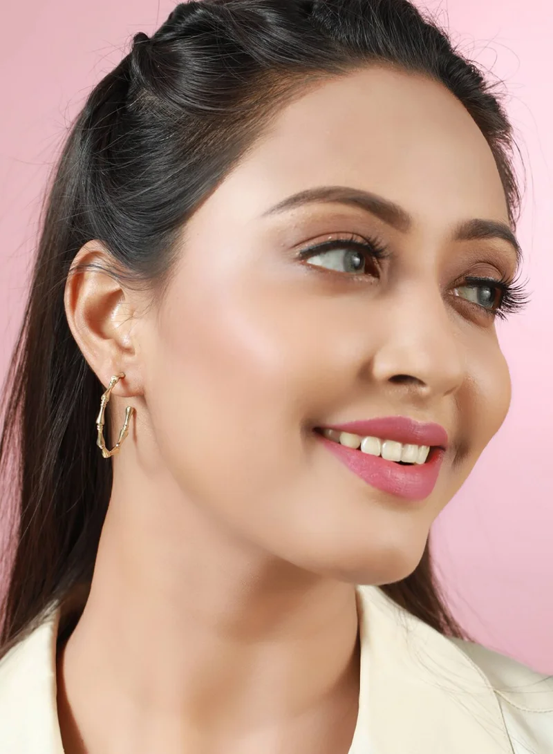 Priyaasi Contemporary Half Hoop Earrings