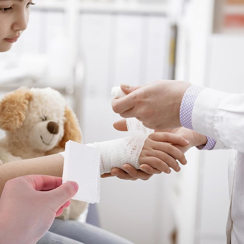 ضمادة الشاش المعقمة المضغوطة على شكل Z غير اللاصقة للجروح الرضحية، رعاية طارئة للجروح - Image 5