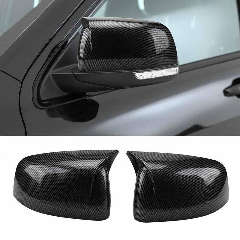XITER Rear View Side Mirror Cover Side Mirror Cap for Durango 20112024Grand cherokee 20112021Carbon Fiber