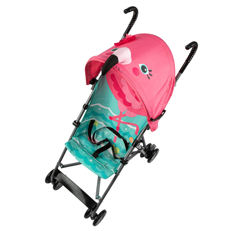 Cosco Character Umbrella Stroller, Easy to Store Anywhere with its Compact Umbrella fold, Pink Flamingo - Image 1