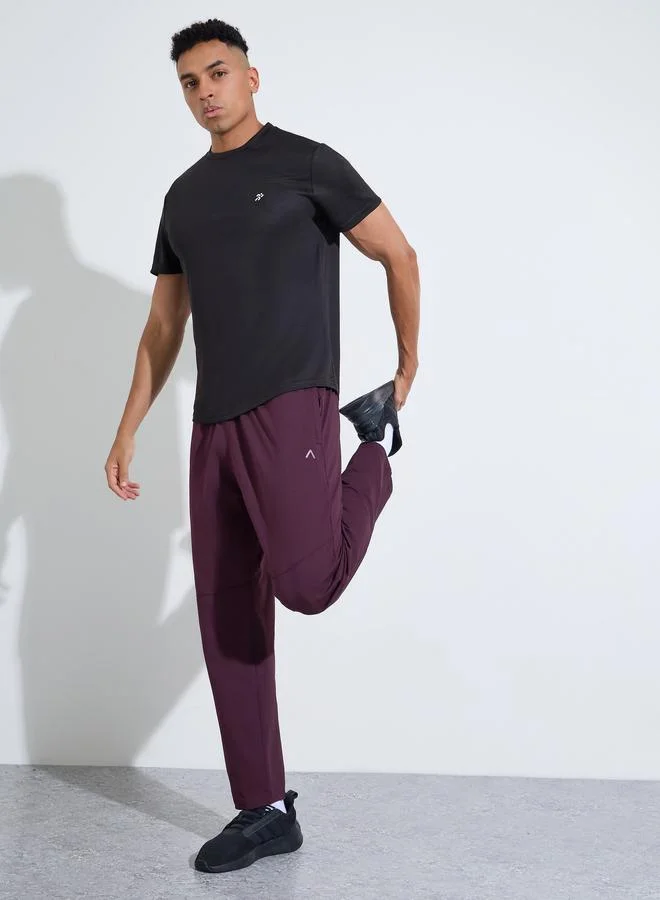 Styli Purple Solid Performance Track Pants