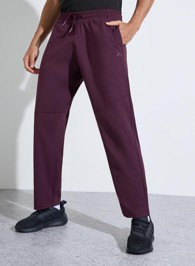 Styli Purple Solid Performance Track Pants - Image 1