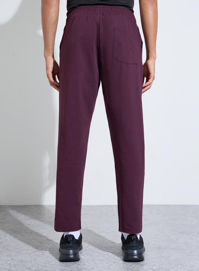 Styli Purple Solid Performance Track Pants - Image 3