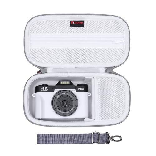 XANAD Hard Case for Sony Alpha 6400,6000,6100,6700,6600/ RX100 VII or Sony Alpha ZV-1,ZV-1F,ZV-E10,ZV-E10 II Mirrorless Digital Camera, with Shoulder Strap (Gray) - Image 1
