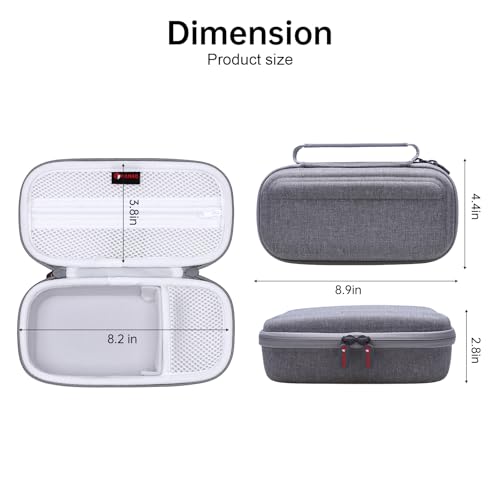 XANAD Hard Case for Sony Alpha 6400,6000,6100,6700,6600/ RX100 VII or Sony Alpha ZV-1,ZV-1F,ZV-E10,ZV-E10 II Mirrorless Digital Camera, with Shoulder Strap (Gray) - Image 5