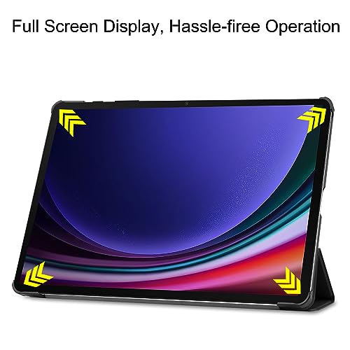 ProElite Cover for Samsung Galaxy Tab S9 FE+/S9 Plus/S10+ 12.4 inch Case, Smart Trifold Flip case Cover for Galaxy Tab S9 FE Plus/S9 Plus/S10+ 12.4 inch Support S Pen Magnetic Attachment, Eiffel - Image 3