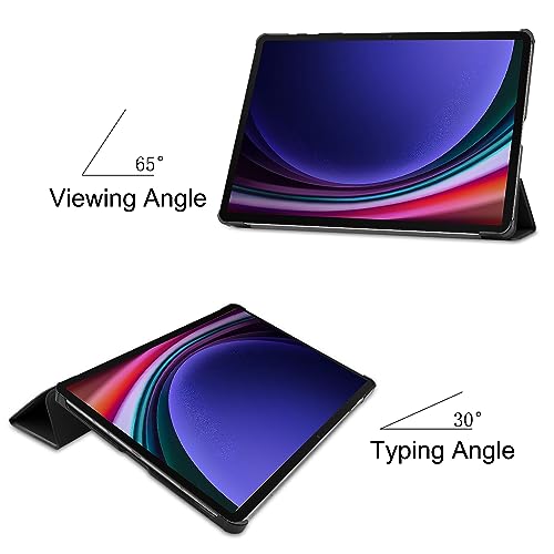ProElite Cover for Samsung Galaxy Tab S9 FE+/S9 Plus/S10+ 12.4 inch Case, Smart Trifold Flip case Cover for Galaxy Tab S9 FE Plus/S9 Plus/S10+ 12.4 inch Support S Pen Magnetic Attachment, Eiffel - Image 2