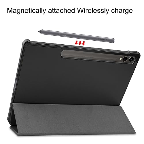 ProElite Cover for Samsung Galaxy Tab S9 FE+/S9 Plus/S10+ 12.4 inch Case, Smart Trifold Flip case Cover for Galaxy Tab S9 FE Plus/S9 Plus/S10+ 12.4 inch Support S Pen Magnetic Attachment, Eiffel - Image 4