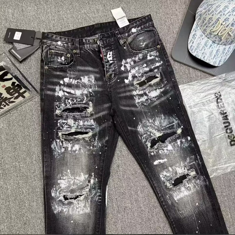 Unisex Classic Denim Jeans Loose Fit Daily Outdoor Wear - Image 3