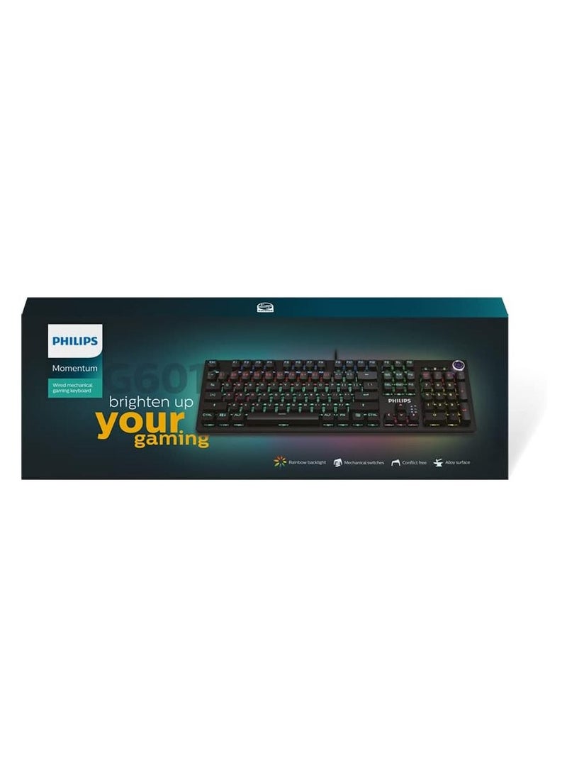 Philips Philips Mechanical Gaming Keyboard with Arabic Layout SPK8601/00 (Black)  - Image 2