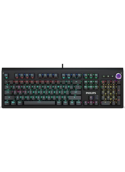 Philips Mechanical Gaming Keyboard with Arabic Layout SPK8601/00 (Black)