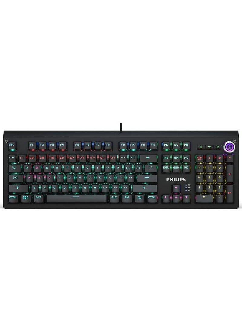 Philips Philips Mechanical Gaming Keyboard with Arabic Layout SPK8601/00 (Black)  - Image 1
