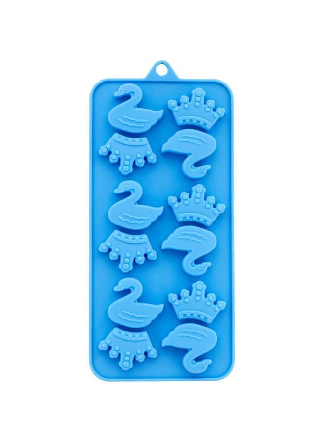 Swan & Crown Silicone Candy Mold, 12 Cavities - Image 2