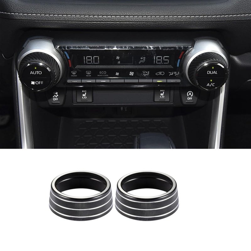 QASULER Car AC Climate Control Knob Trim for Toyota RAV4 - Image 2