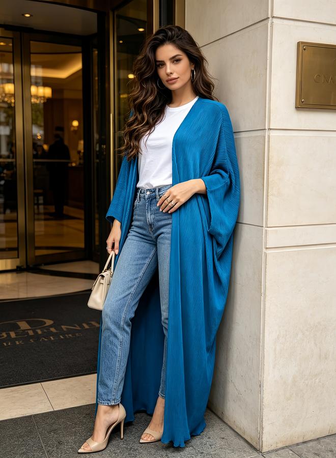 Take Two Teal Textured Abaya - Image 5