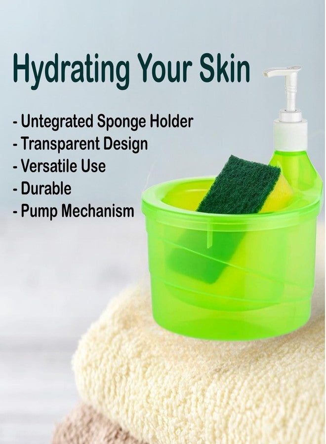 COOL INDIANS Double Layer Soap Dispenser for Bathroom Accessories Dishwasher Liquid Holder Liquid Dispenser Pump with Sponge Holder Kitchen Sink Accessories - Image 4