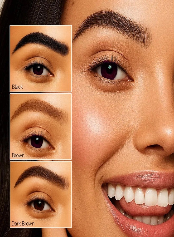 DLUX PROFESSIONAL Korean Eyebrow Color Kit Black– Professional Brow Color for Women, Eyebrow Color for Natural Looking Brows, Long-Lasting Brow Color for Salon & Home - Image 4