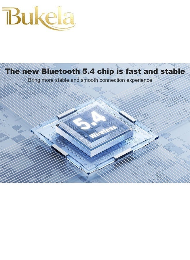 كيلا سماعات أذن مفتوحة حقيقية، خفيفة الوزن ومريحة، سماعات أذن لاسلكية مفتوحة، سماعات بلوتوث 5.4 بتصميم مناسب للجري الرياضي والتمارين الرياضية، لون أسود - Image 3