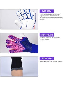 Sthxyfaith Football Gloves for Kids Goalkeeper Gloves, Football Gloves for Boys, Girls and Juniors Football Gloves for Training and Game, Non-Slip Wrist Cover, Size 9yards  - Image 2