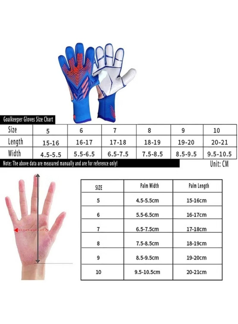 Sthxyfaith Football Gloves for Kids Goalkeeper Gloves, Football Gloves for Boys, Girls and Juniors Football Gloves for Training and Game, Non-Slip Wrist Cover, Size 9yards - Image 3