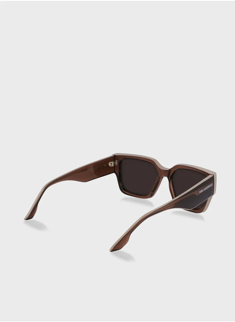 كارل لاغرفيلد Modified Rectangle Sunglasses