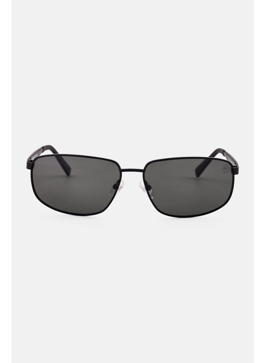Timberland Men TB9300 Rectangular Sunglasses, Black  - Image 1