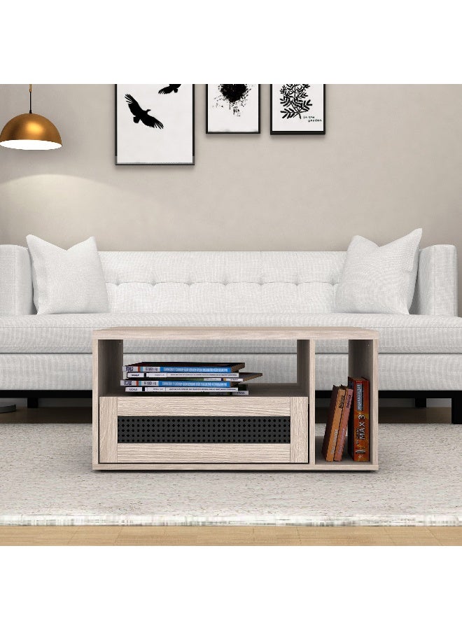 Home Box Liya Coffee Table - Light Wood Finish - Image 1