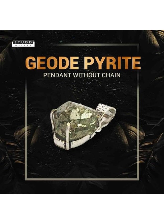 Studd Muffyn | Heal & Accessorise (Pyrite Geode Pendant & Black Obsidian Bracelet) - Image 3