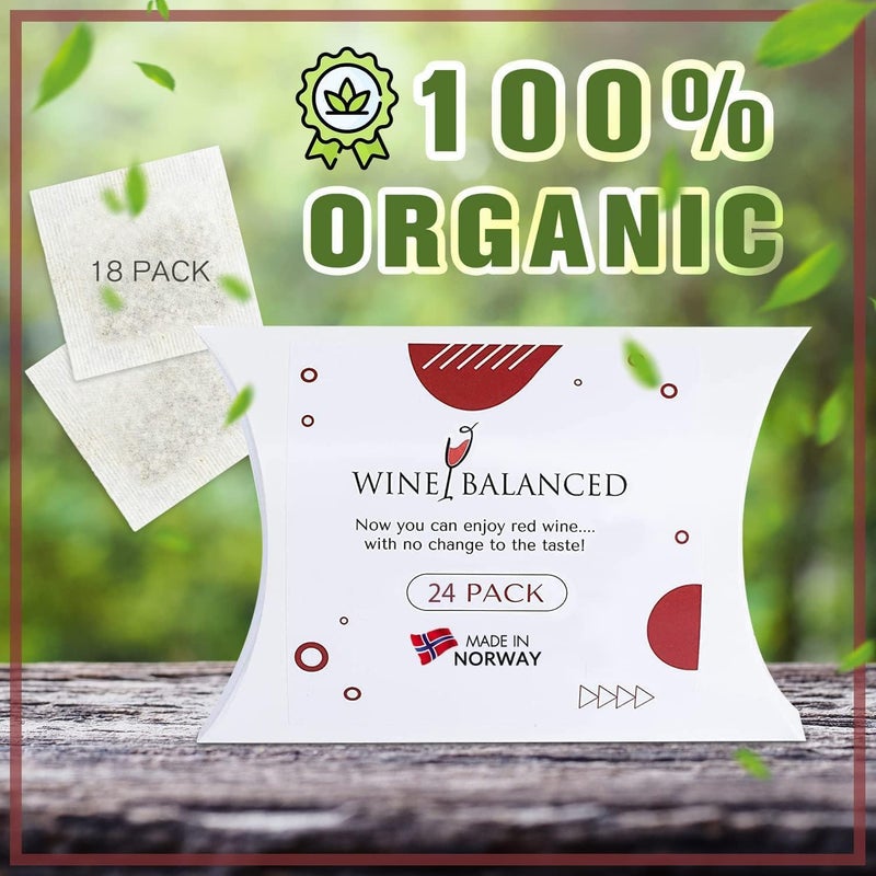 Wine Balanced Norway's Secret! Wine Filter! | No More Wine Drops or Wands! Sulfite And Histamines Remover (24 Pack) - All Natural Wine Purifier Filter for Wine Drinker & Wine Lover - Image 4