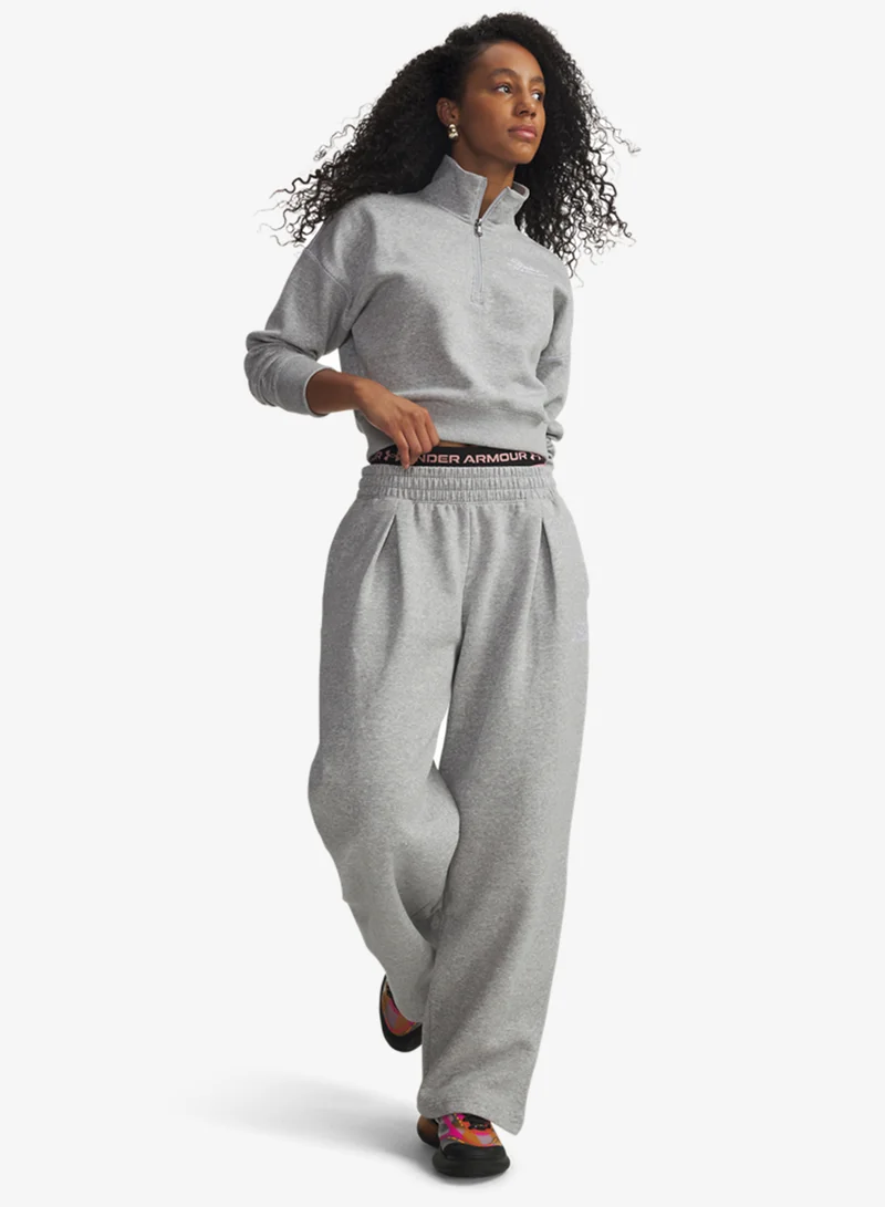 UNDER ARMOUR  Rival Fleece Script Pants for Women | Best Price UAE