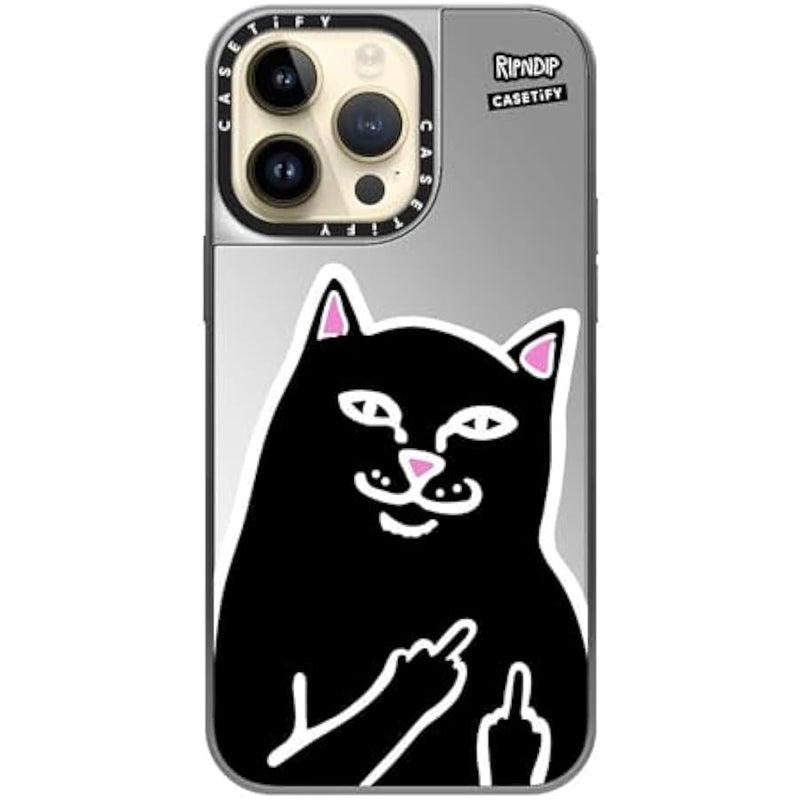 Casetify Mirror Case for iPhone 14 Pro Max 【RipNDip Colab/Reflective / 4.9ft Drop Protection/Compatible with Magsafe】 - Lord Jermal - Silver on Silver - Image 4