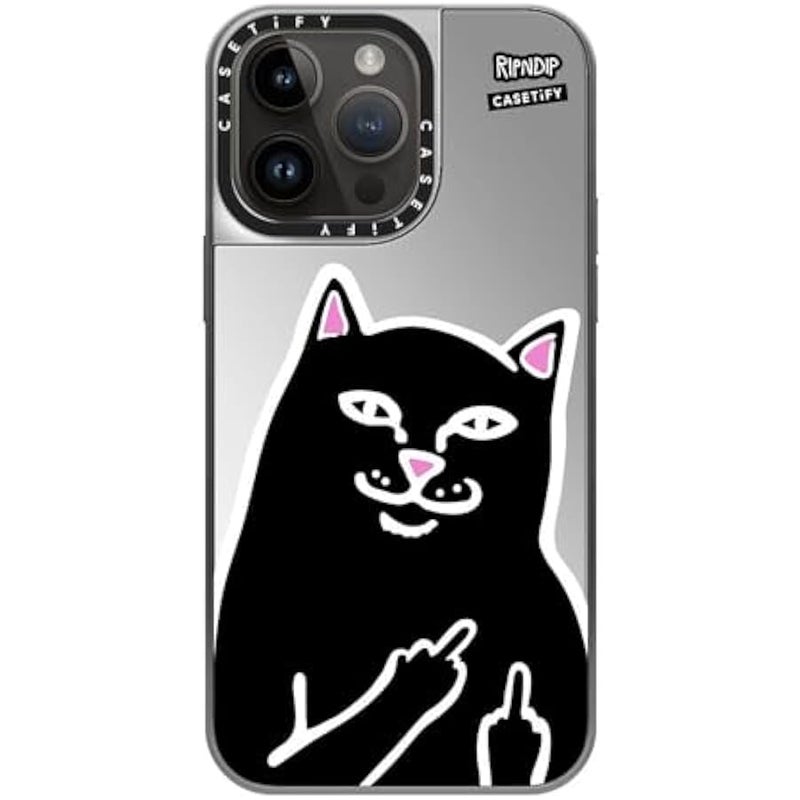 Casetify Mirror Case for iPhone 14 Pro Max 【RipNDip Colab/Reflective / 4.9ft Drop Protection/Compatible with Magsafe】 - Lord Jermal - Silver on Silver - Image 3