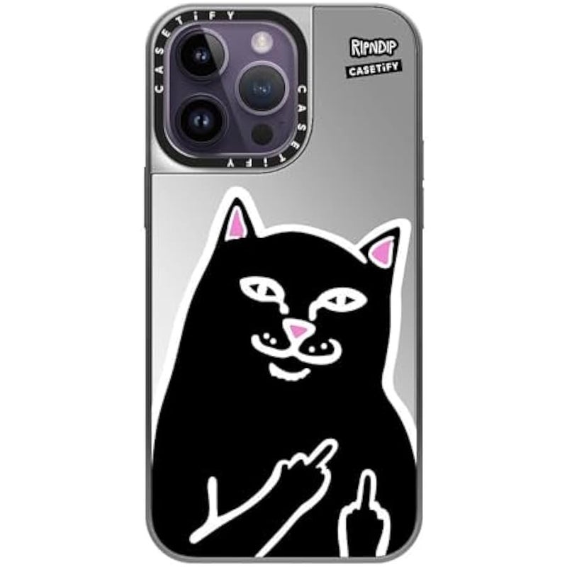 Casetify Mirror Case for iPhone 14 Pro Max 【RipNDip Colab/Reflective / 4.9ft Drop Protection/Compatible with Magsafe】 - Lord Jermal - Silver on Silver - Image 2