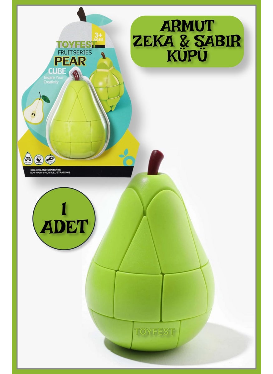 Toyfest Fruit Series Intelligence Cube - Mind Cube - Patience Cube - Magic Cube - Pear  - Image 1