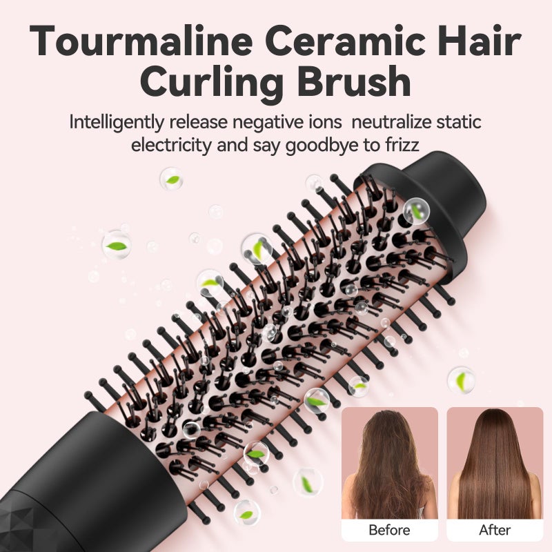 MAX-T Maxt 5-in-1 Interchangeable Curling Iron Wand Set with 3 Barrels & Curling Thermal Brush | Ceramic Coated for Long-Lasting Curls, Waves Hair Curler (0.35-1.25 inch) - Image 4