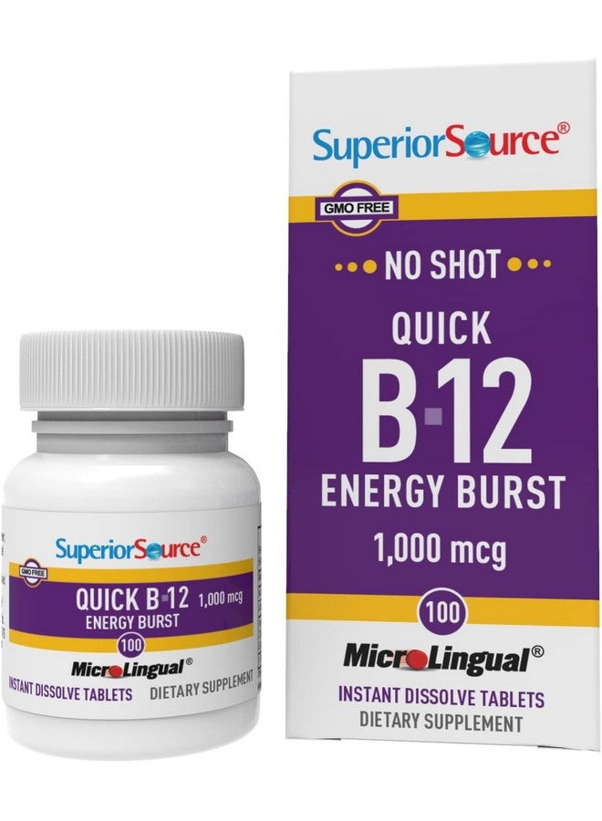 Superior Source Superior Source Quick Vitamin B12 Energy Burst (100 Tablets)  - Image 1