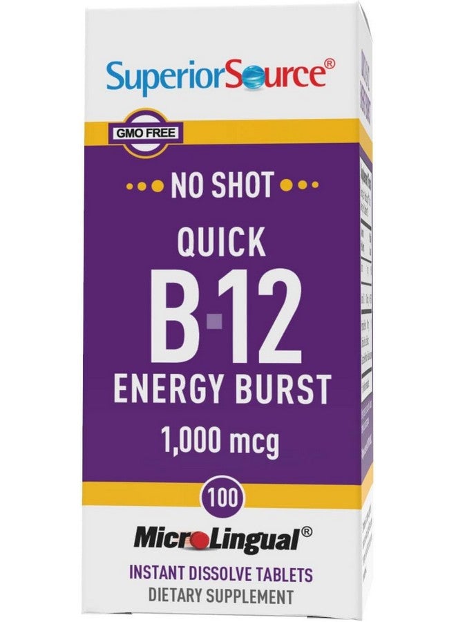 Superior Source Superior Source Quick Vitamin B12 Energy Burst (100 Tablets)  - Image 3