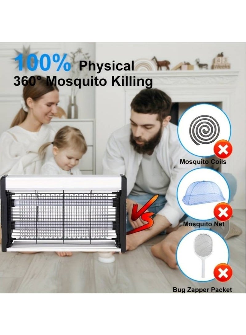 Huitich Ultra-Powerful 40W ABS Mosquito Killer Lamp Superior Mosquito Control for 80m2 White Large - Image 3