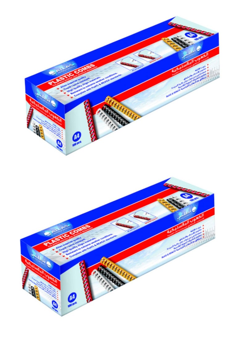 ATLAS - 200-Piece Bind Combs Muticolour - Image 1