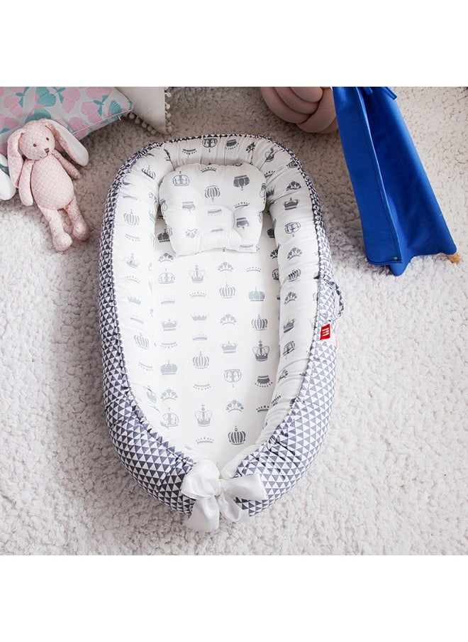 Generic Portable Anti-Pressure Baby Nest - Removable and Washable Infant Bed 