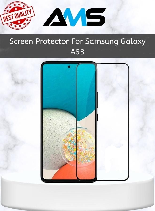 إيه إم إس شاشة حماية مصنوعه من الزجاج المقوى لهاتف Samsung Galaxy A53