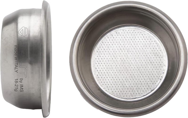 Lelit - - 58 Bottomless Portafilter - Includes 2-Dose Stainless Steel Filter - Classic Handle - PLA580S - Silver/Polished Black - Image 3
