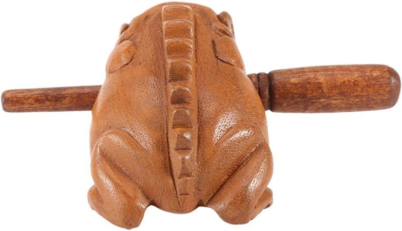 Symphony Wire Symphony Wooden Frog, Feng Shui Lucky Frog Wood Frog Guiro Rasp Instrument Tone Block (M) - Image 5