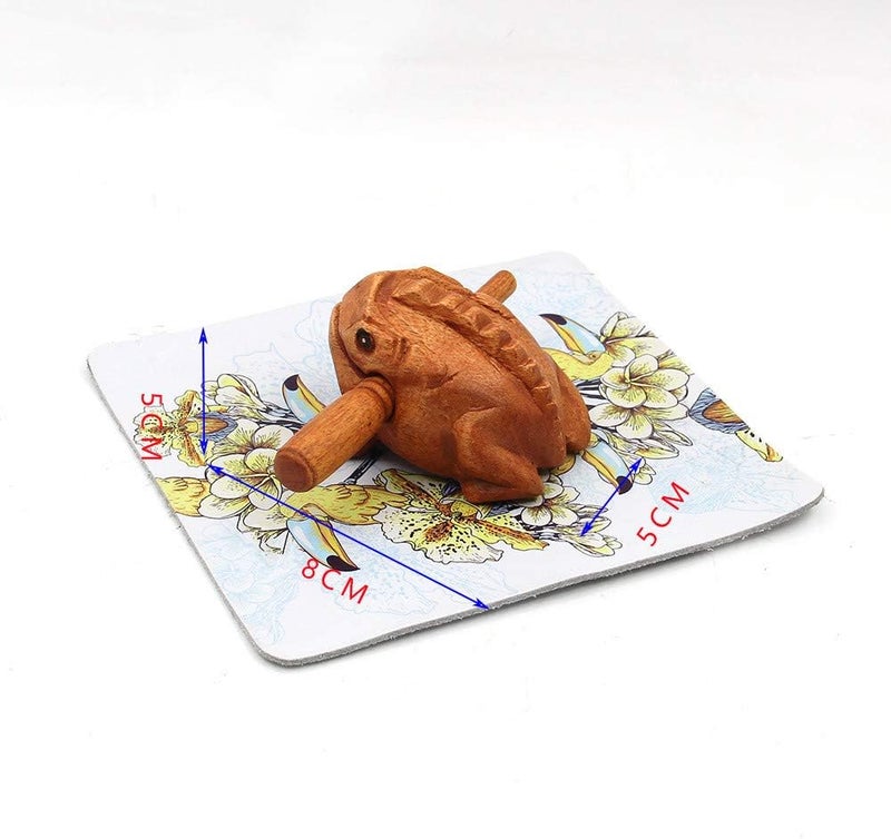 Symphony Wire Symphony Wooden Frog, Feng Shui Lucky Frog Wood Frog Guiro Rasp Instrument Tone Block (M) - Image 2