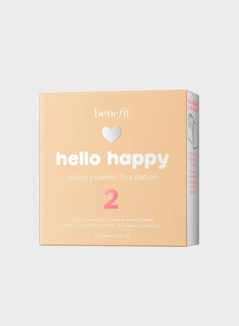 Benefit Cosmetics Hello Happy Velvet Powder Foundation -02